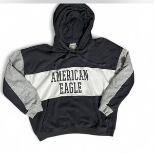 American Eagle Outfitters Gray, and White Hoodie
